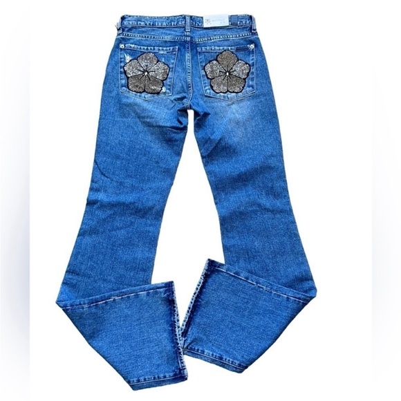 NWT 7 For All Mankind Women’s Original Bootcut In Maribel - Floral - Picture 6 of 9